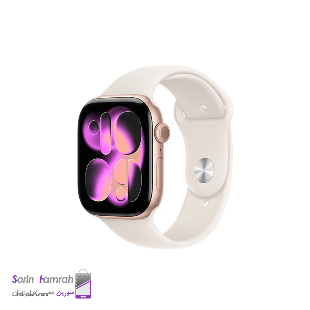 اپل واچ سری 11 مدل 46mm بدنه آلومینیوم با بند سیلیکونی